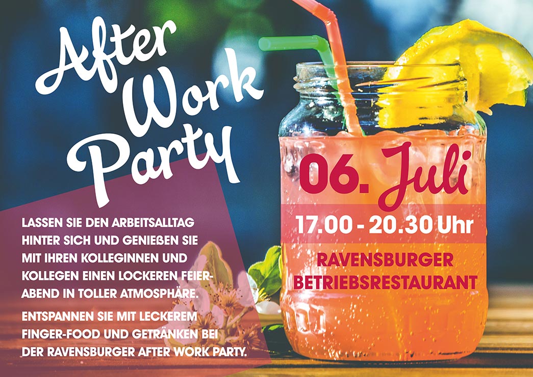 Ravensburger Afterworkparty Flyer